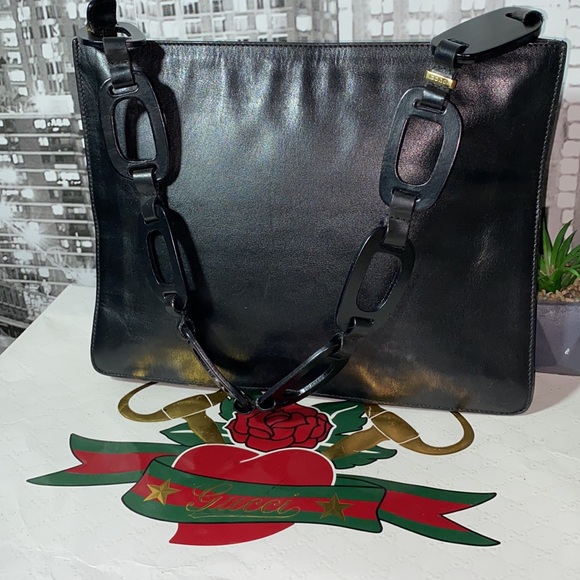 Authentic Rare Gucci Leather Bag - Picture 1 of 16
